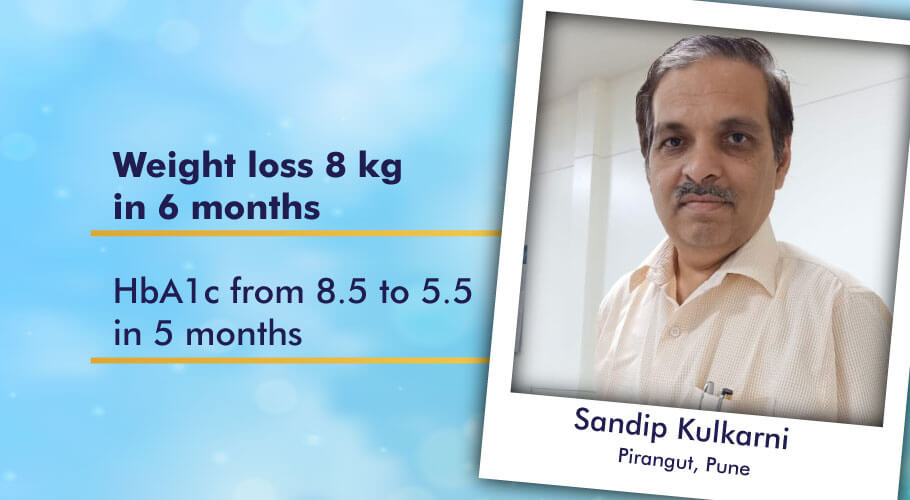 weight loss 8 kg in 6 months