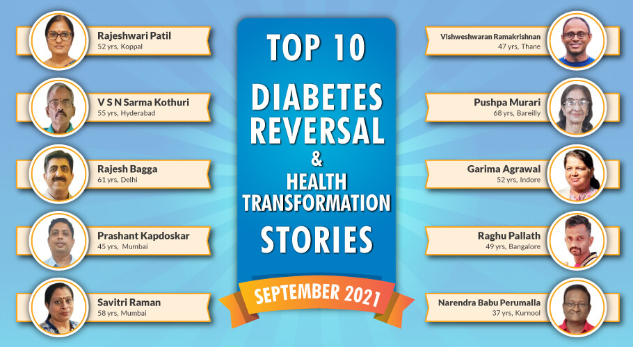 top 10 diabetes reversal participants of the September
