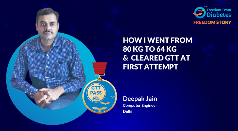  weight loss success story of Mr.Deepak Jain