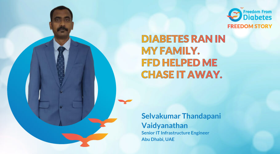 Diabetes ran in my family. FFD helped me chase it away.