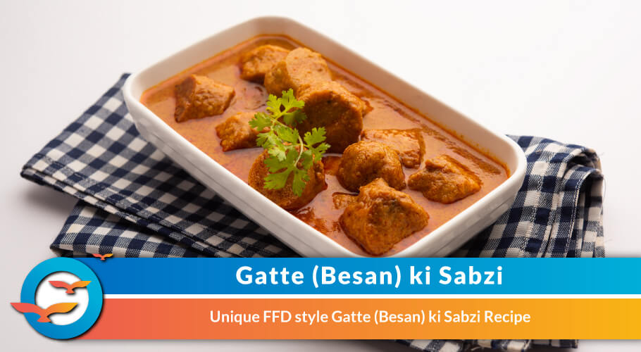 Gatte ki Sabzi | Gatte ki Sabzi Recipe | Besan ke Gatte ki Sabzi