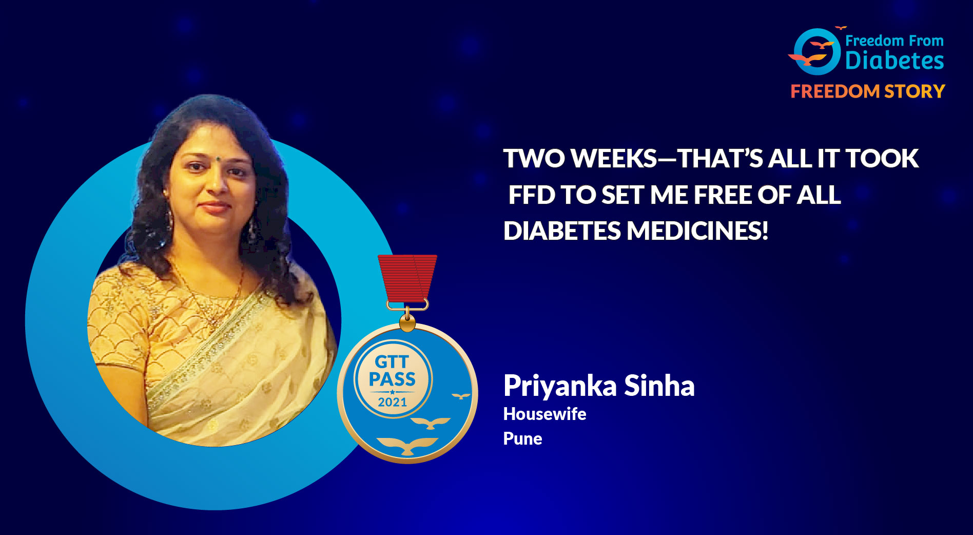 Two weeks—that’s all it took FFD to set me free of all diabetes medicines!