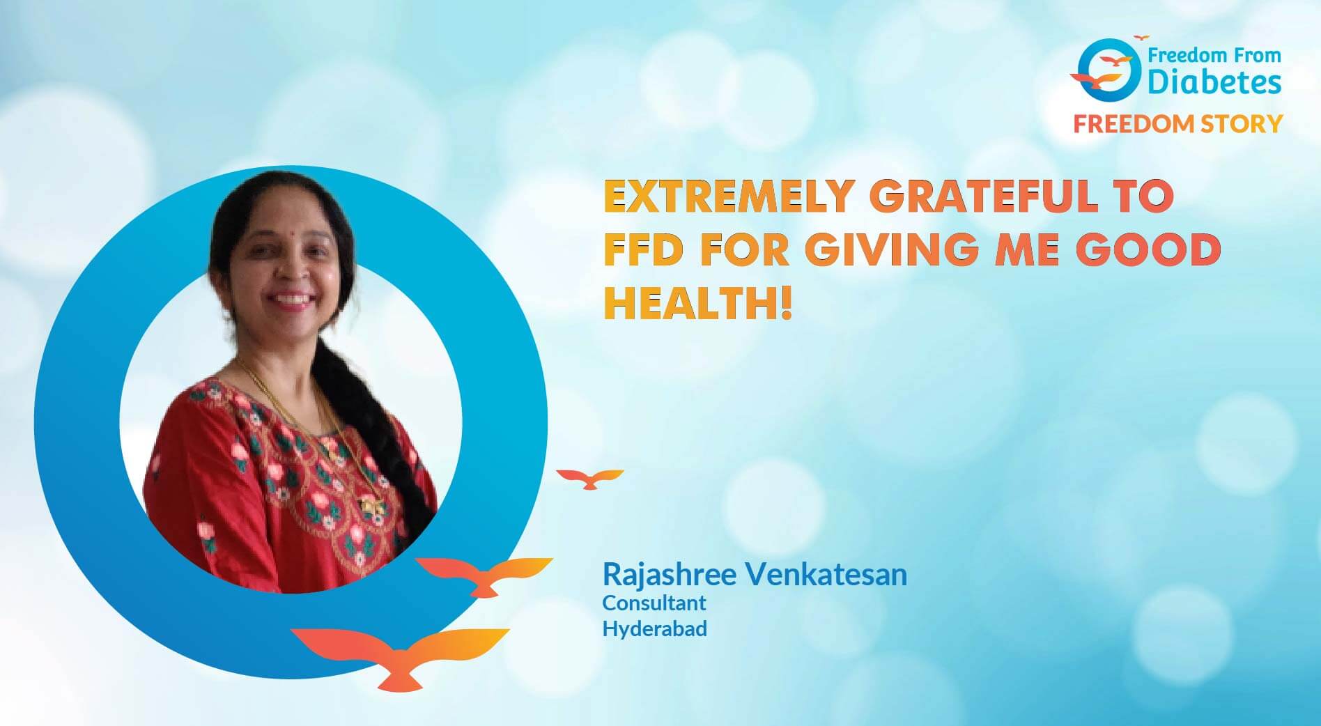 Extremely grateful to FFD for giving me good health!