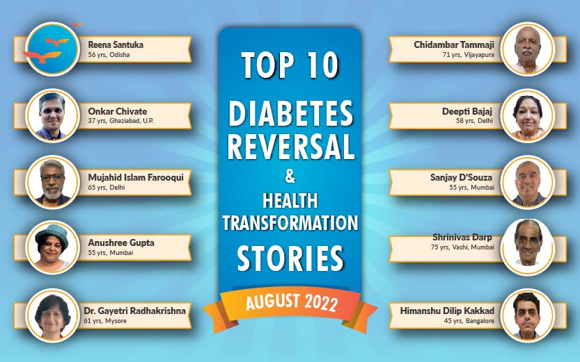 Aug 22: Top 10 Diabetes Reversal- Health Transformation Stories