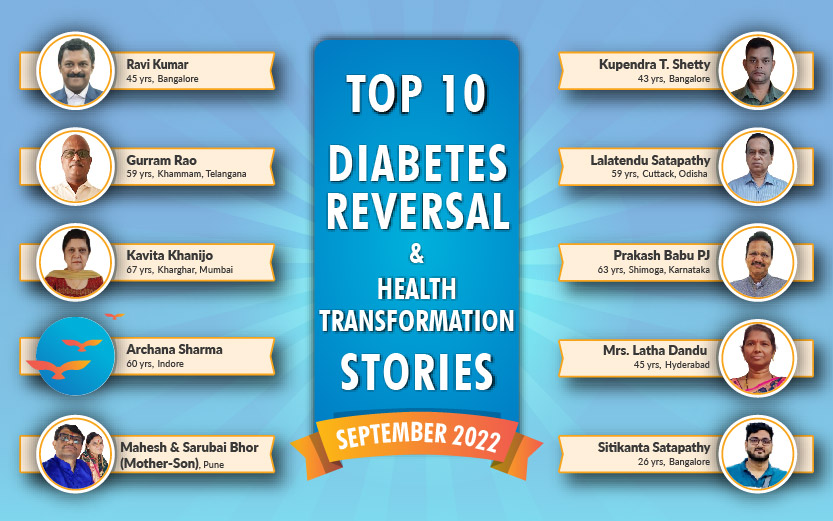 Sept 22: Top 10 Diabetes Reversal- Health Transformation Stories