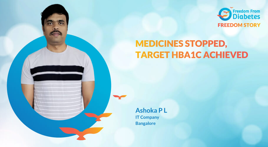 Ashoka P L: A superb story of diabetes reversal from Bangalore