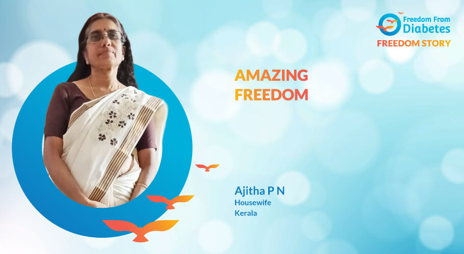 Ajitha P N: A great life with no diabetes and cholesterol medicines