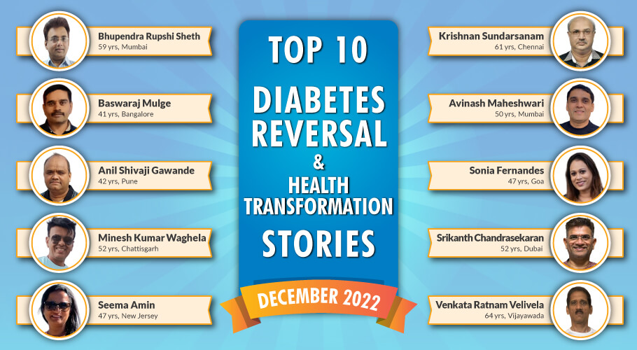 Dec 22: Top 10 Diabetes Reversal- Health Transformation Stories