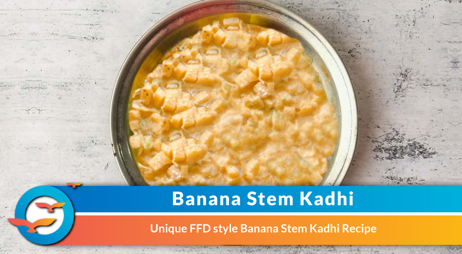 Banana stem kadhi 