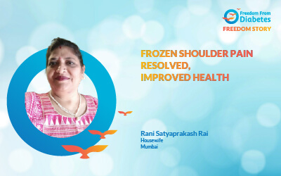 Frozen shoulder pain resolved, improved health