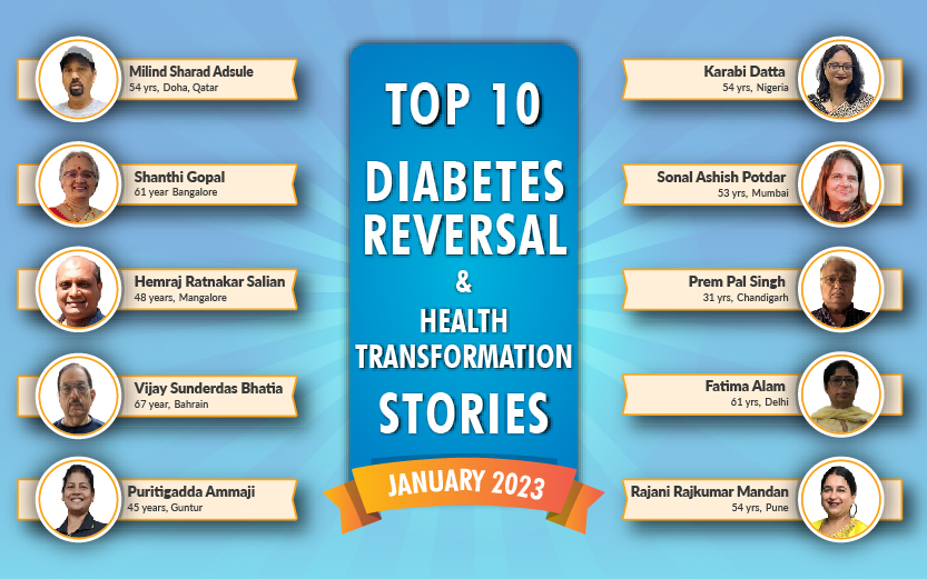 Jan 23: Top 10 Diabetes Reversal- Health Transformation Stories