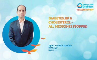 Diabetes, BP & cholesterol - all medicines stopped