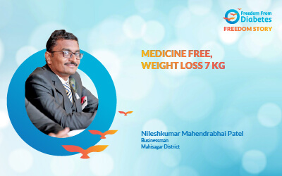 Medicine free, weight loss 7 kg 