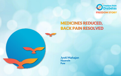 Medicines reduced, back pain resolved
