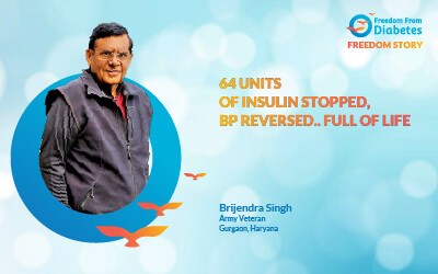 64 units of Insulin stopped, BP reversed.. full of life