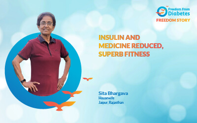Insulin and medicine reduced, superb fitness
