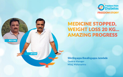 Medicine stopped, weight loss 20 kg... amazing progress