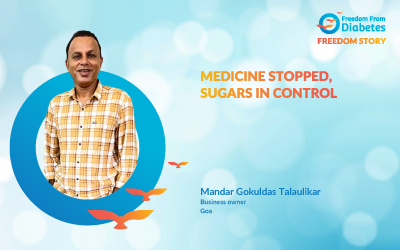 Medicine stopped, sugars in control