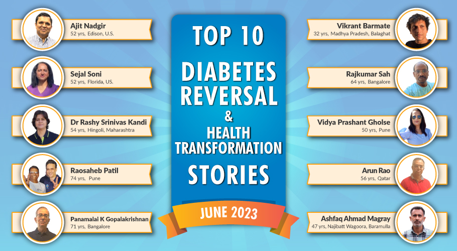 June 23: Top 10 Diabetes Reversal- Health Transformation Stories