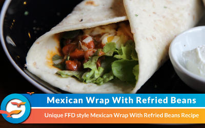 Mexican Wrap With Refried Beans Recipe