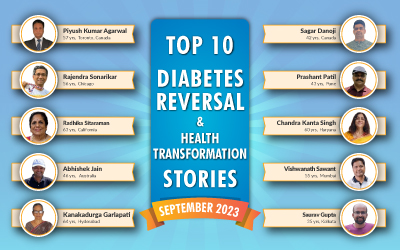 September 23 : Top 10 Diabetes Reversal- Health Transformation Stories