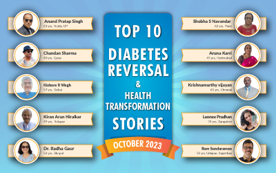 October 23 : Top 10 Diabetes Reversal- Health Transformation Stories