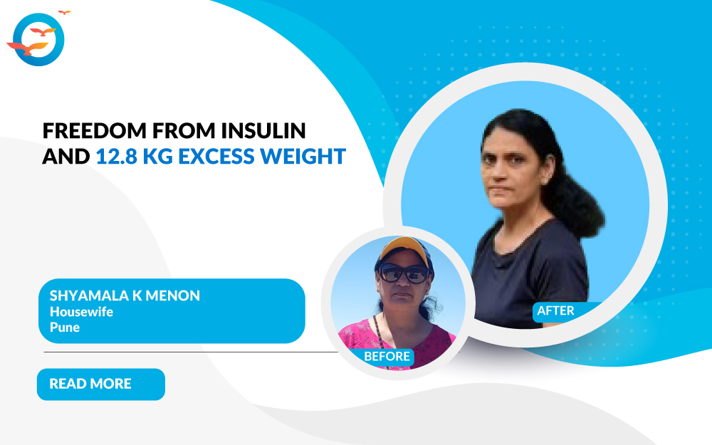 Freedom From Insulin And 12.8 kg Excess Weight