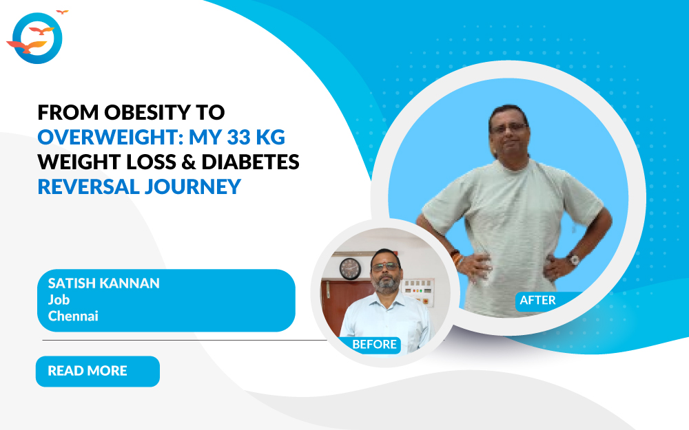 From Obesity to Overweight: My 33 kg Weight Loss and Diabetes Reversal Journey