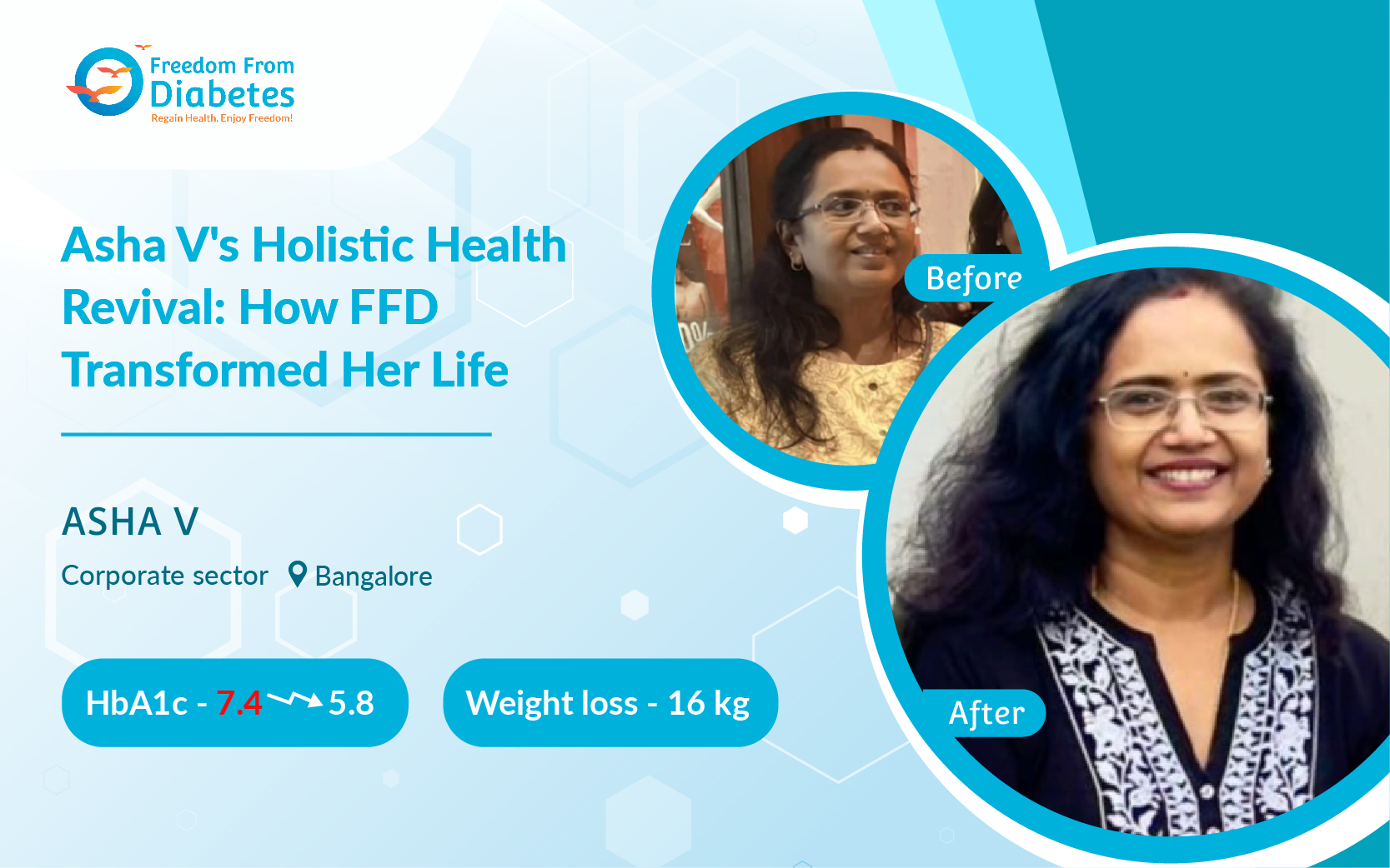 Asha V's Holistic Health Revival: How FFD Transformed Her Life