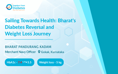 Sailing Towards Health: Bharat's Diabetes Reversal and Weight Loss Journey