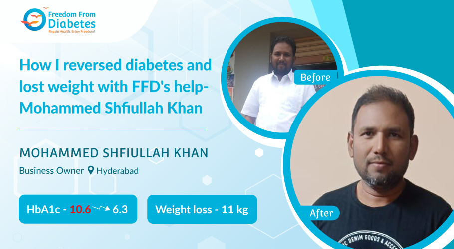 Overcoming diabetes and weight gain - Mohammed's Success Story