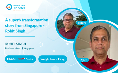 A superb transformation story from Singapore - Rohit Singh