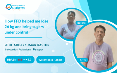 My 26 kg weight loss story - Atul Kasture