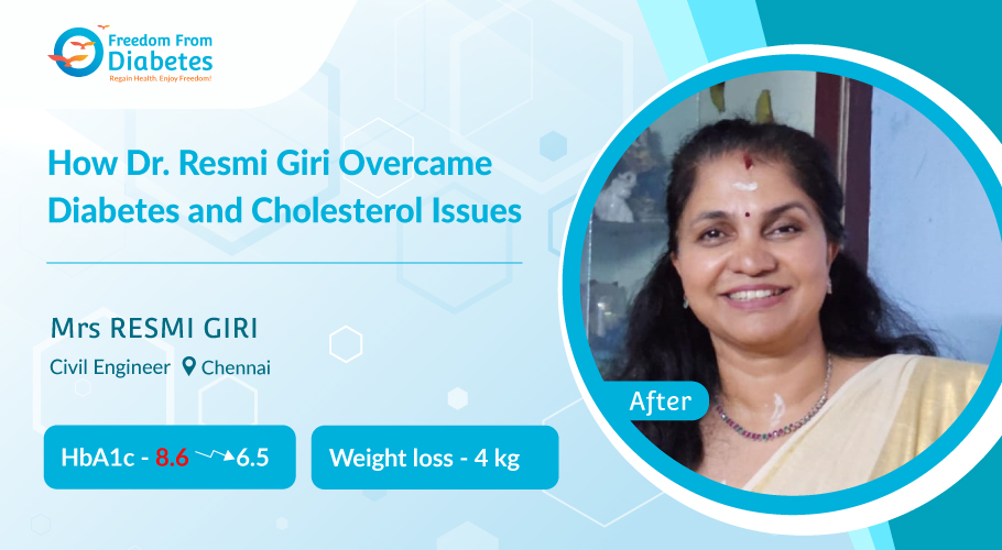 How I reversed diabetes & cholesterol with FFD's help - Dr. Resmi Giri