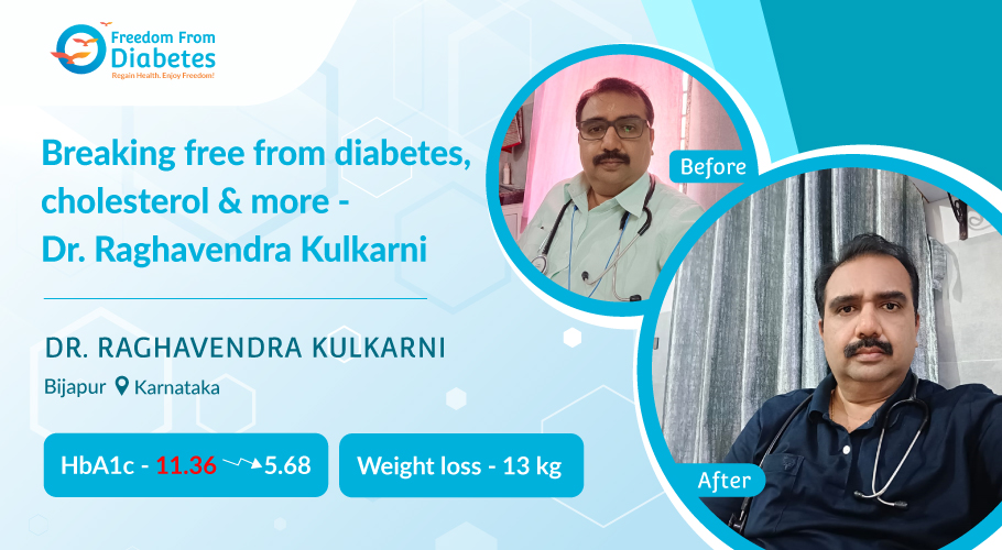 My story of reversing diabetes & cholesterol and regaining health - Dr. Raghavendra Kulkarni