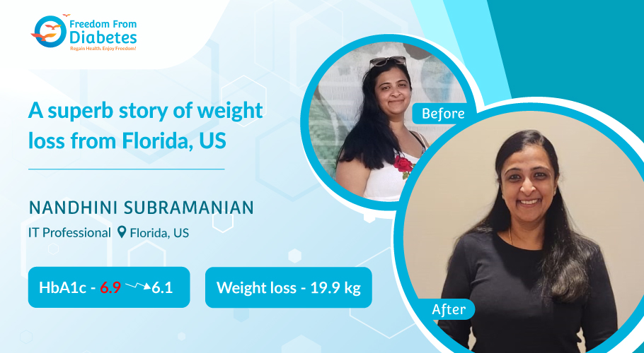 Nandhini’s 19.9 kg Weight Loss and Diabetes Reversal Success Story