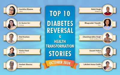 October 24 : Top 10 Diabetes Reversal- Health Transformation Stories