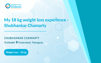 My 18 kg weight loss experience - Shubhankar Chamarty