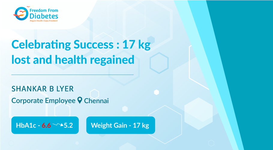 My 17 kg Weight Loss Journey with FFD - Shankar B Iyer