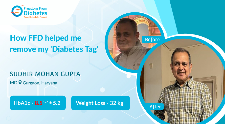 From 17 years of diabetes to clearing GTT - Sudhir's Incredible Success Story