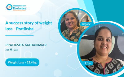 A success story of weight loss - Pratiksha