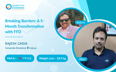 18.9 kg Down and Diabetes-Free: Rajesh's FFD Success Story