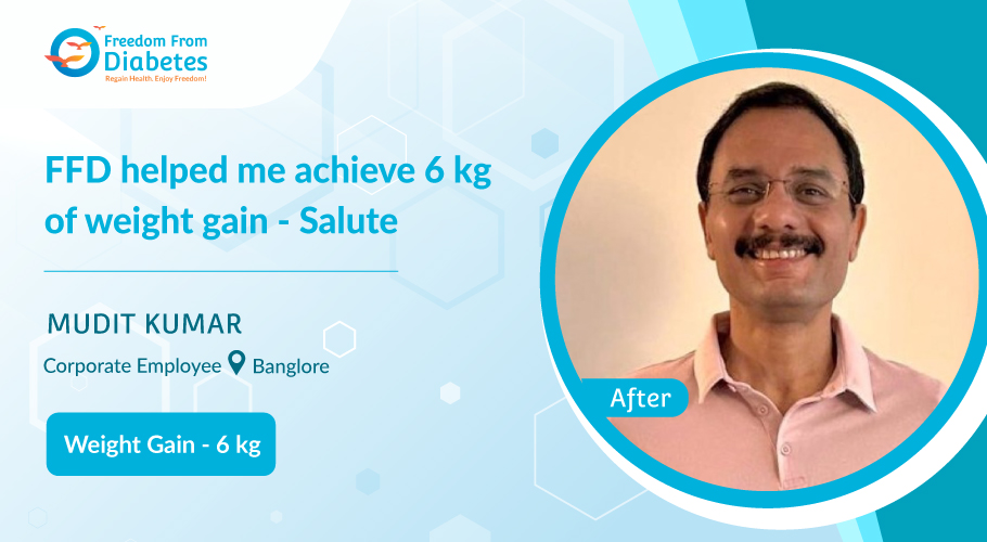 A 6 kg weight gain story - Mudit Kumar