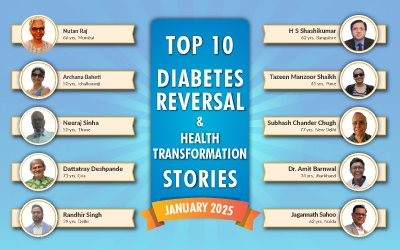 January 25 : Top 10 Diabetes Reversal- Health Transformation Stories