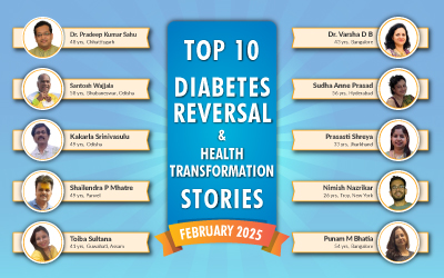 February 25 : Top 10 Diabetes Reversal- Health Transformation Stories