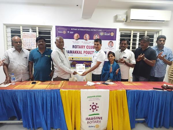 I am pleased to exchange my club's (Rotary Highgrounds) flag with Namakkal Rotary club. I shared my cycling journey and shared tips on how to reverse diabetes
