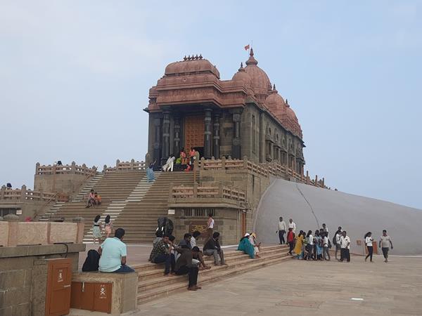 Pious place where Swami Vivekananda meditated for 3 days.